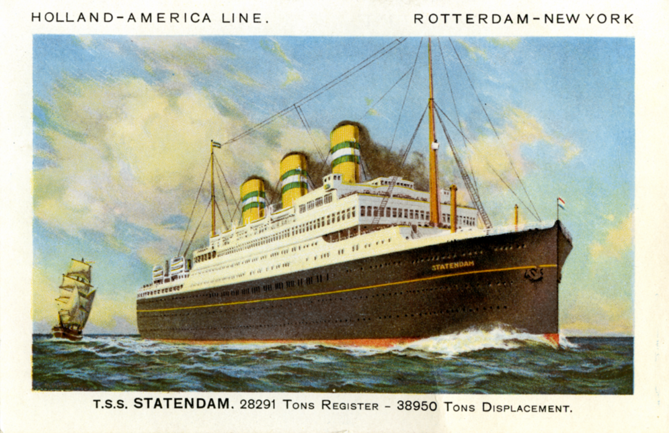 Schiffspostkarte, T.S.S. STATENDAM