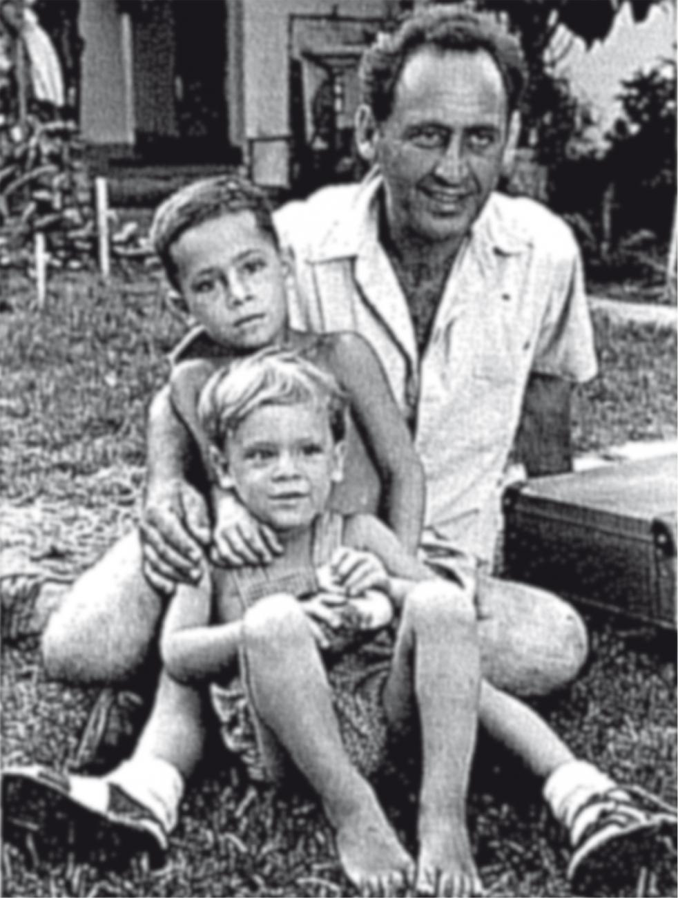 Yehuda Levi und Kinder, Kibbuz Ma'abarot, Ende 1950er Jahre